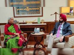 Union Finance Minister Nirmala Sitharaman and World Bank President Ajay Banga.