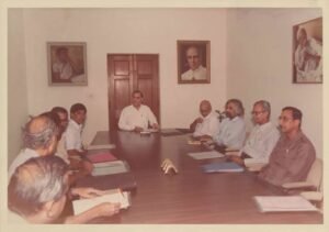 Sam Pitroda in Rajiv Gandhi's cabinet. (Source: X)